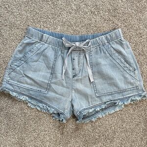 Vici Light Blue Jean Shorts